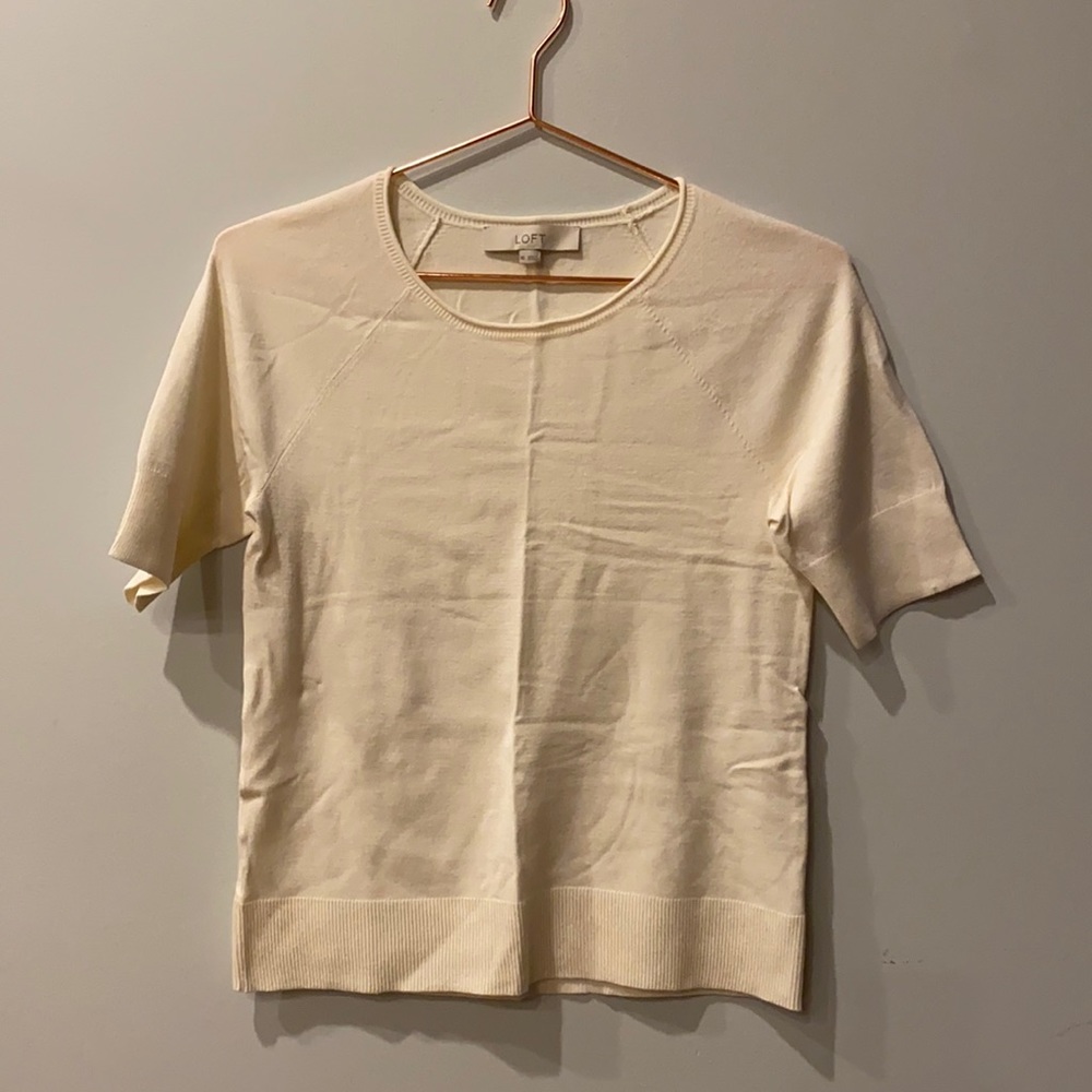 NWOT Loft Short Sleeved Sweater Top
